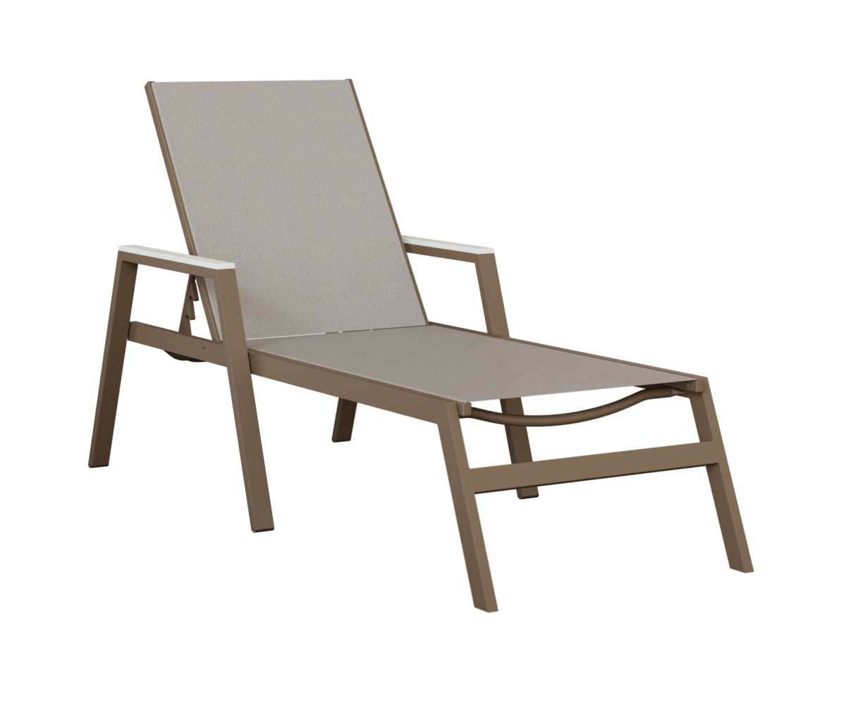 Berlin Gardens Vida Regular Sling Chaise Lounge with Arms