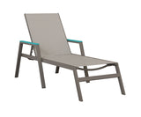 Berlin Gardens Vida Regular Sling Chaise Lounge with Arms