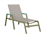 Berlin Gardens Vida Regular Sling Chaise Lounge with Arms