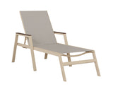 Berlin Gardens Vida Regular Sling Chaise Lounge with Arms