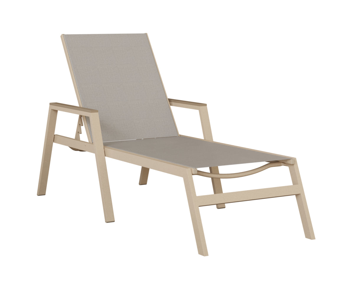 Berlin Gardens Vida Regular Sling Chaise Lounge with Arms