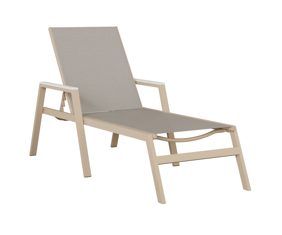 Berlin Gardens Vida Regular Sling Chaise Lounge with Arms