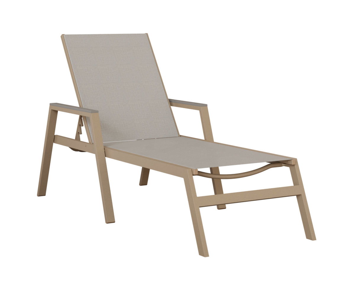 Berlin Gardens Vida Regular Sling Chaise Lounge with Arms
