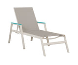 Berlin Gardens Vida Regular Sling Chaise Lounge with Arms