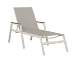 Berlin Gardens Vida Regular Sling Chaise Lounge with Arms