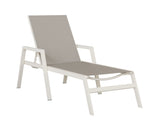 Berlin Gardens Vida Regular Sling Chaise Lounge with Arms