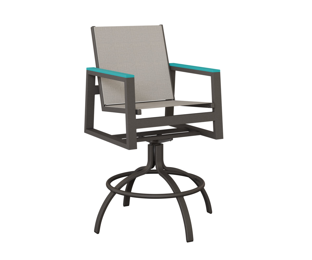 Berlin Gardens Vida Regular Sling Swivel Bar Chair