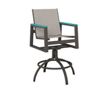 Berlin Gardens Vida Regular Sling Swivel Bar Chair