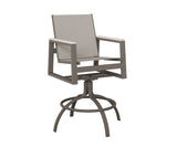 Berlin Gardens Vida Padded Sling Swivel Bar Chair