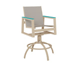 Berlin Gardens Vida Regular Sling Swivel Bar Chair