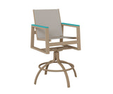 Berlin Gardens Vida Regular Sling Swivel Bar Chair