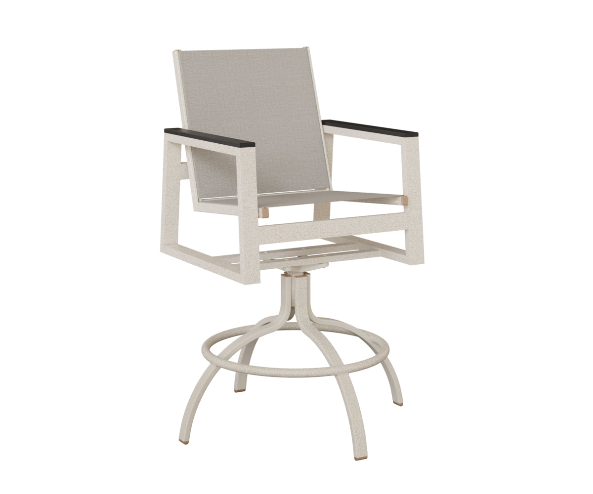 Berlin Gardens Vida Regular Sling Swivel Bar Chair