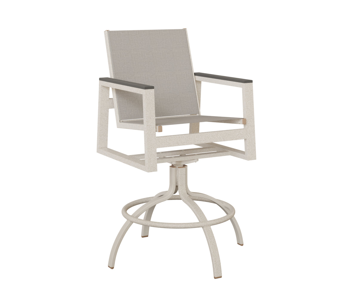 Berlin Gardens Vida Regular Sling Swivel Bar Chair