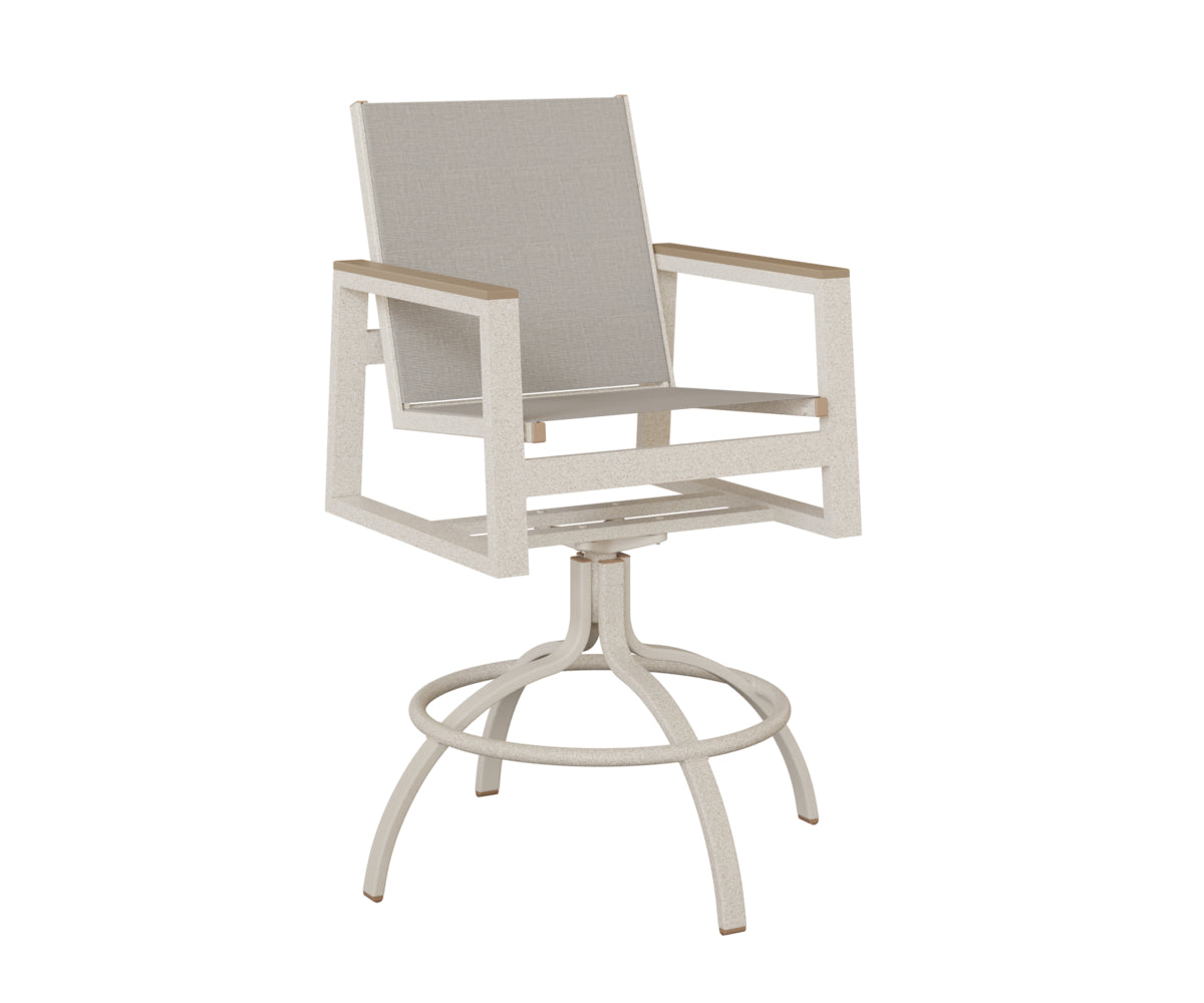 Berlin Gardens Vida Regular Sling Swivel Bar Chair