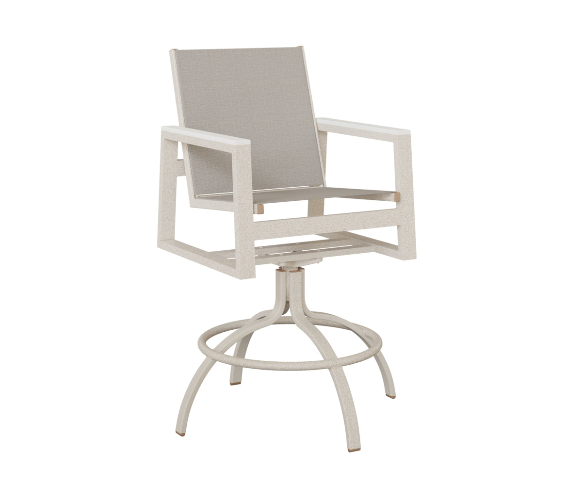 Berlin Gardens Vida Padded Sling Swivel Bar Chair