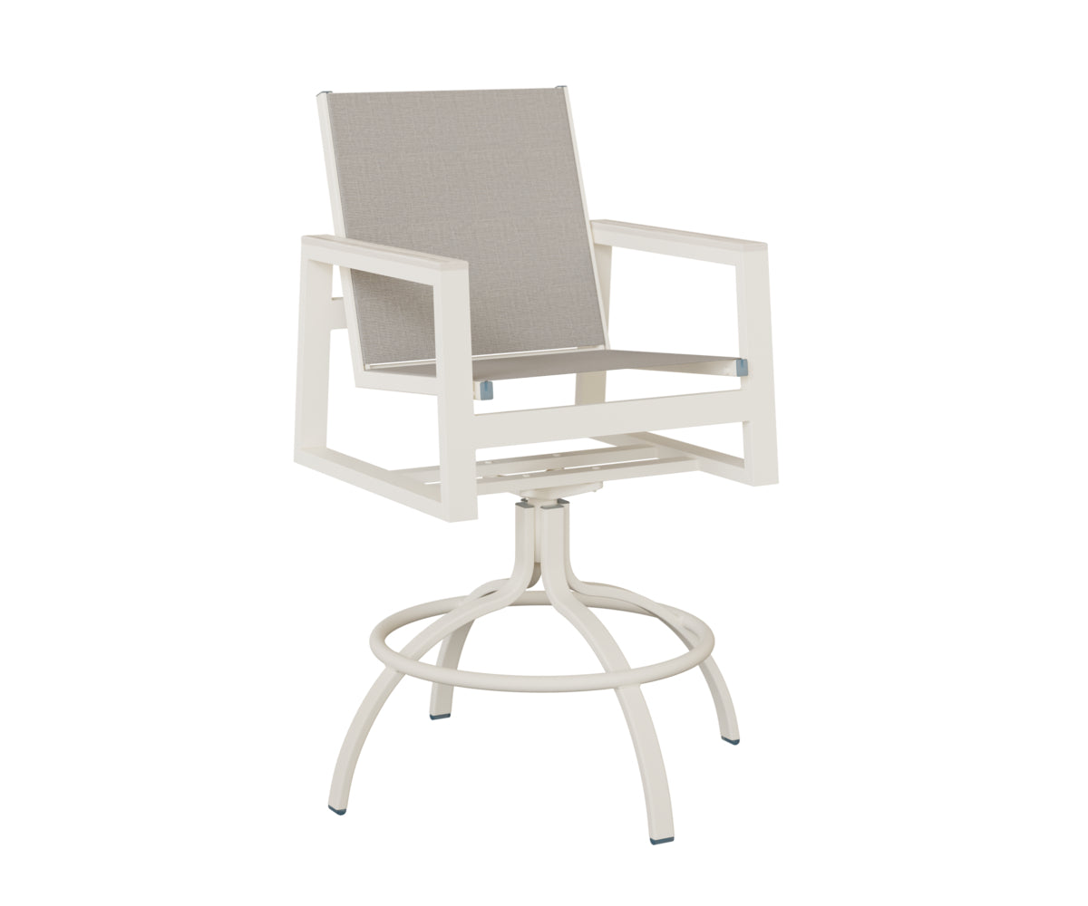 Berlin Gardens Vida Regular Sling Swivel Bar Chair