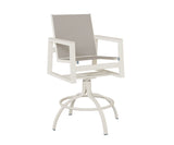 Berlin Gardens Vida Padded Sling Swivel Bar Chair