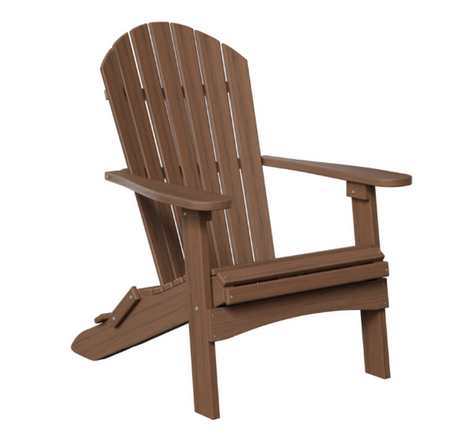 Weatherwood Folding Adirondack Chair Brazilian Walnut