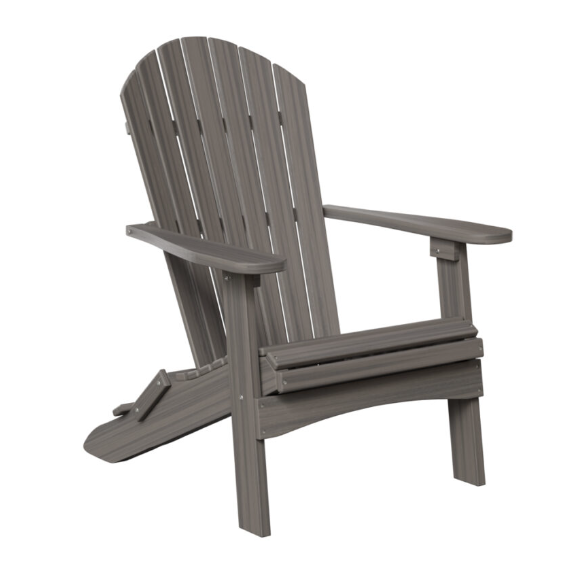 Weatherwood Folding Adirondack Chair Coastal Gray