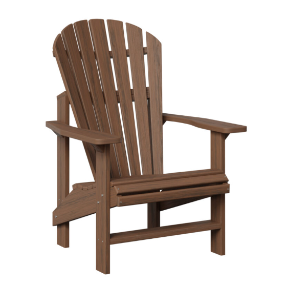 Weatherwood Upright Adirondack Chair Brazilian Walnut