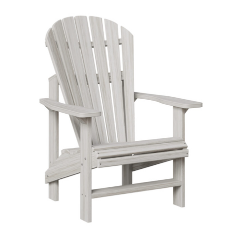 Weatherwood Upright Adirondack Chair Seashell