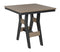 Berlin Gardens Harbor Bar Tables Standard Top 33" Square Bar Table