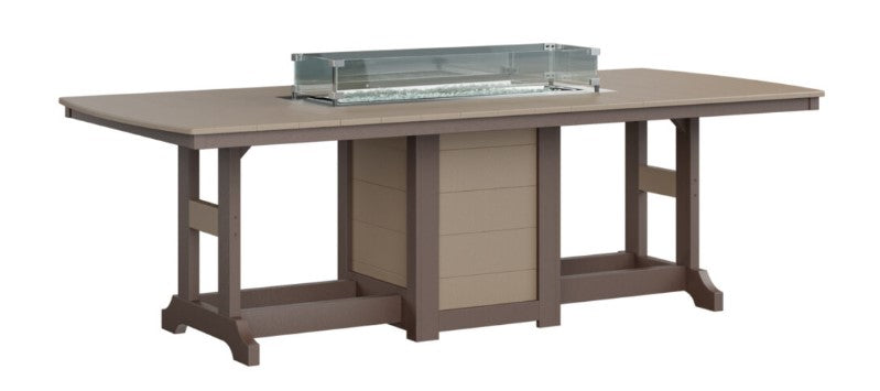 Berlin Gardens Garden Classic Standard Top 44" x 96" Rectangular Fire Counter Table