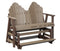 Berlin Gardens Cozi-Back Double Counter Glider with Allochrome Brackets