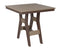 Berlin Gardens Harbor Bar Tables Standard Top 33" Square Bar Table