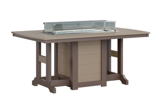 Berlin Gardens Garden Classic Standard Top 44" x 72" Rectangular Fire Bar Table