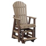 Berlin Gardens Comfo-Back Single Counter Glider with Allochrome Brackets