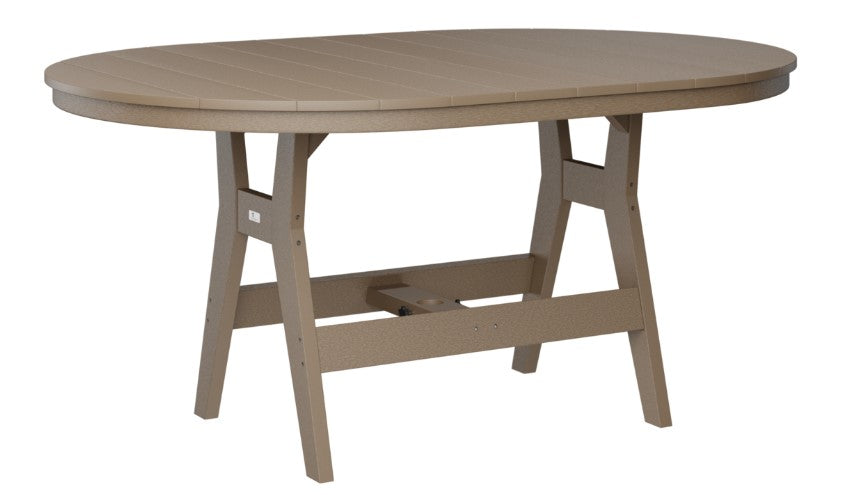 Berlin Gardens Harbor Bar Tables Standard Top 44" x 64" Oblong Bar Table