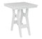 Berlin Gardens Harbor Bar Tables Standard Top 28" Square Bar Table