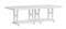 Berlin Gardens Garden Classic Standard Top 44" x 96" Rectangular Bar Table