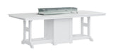 Berlin Gardens Garden Classic Standard Top 44" x 96" Rectangular Fire Bar Table
