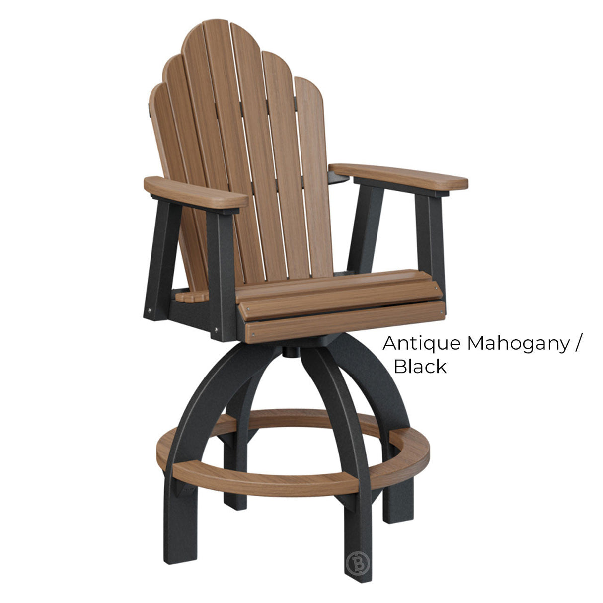 Berlin Gardens Cozi-Back Swivel Bar Chair