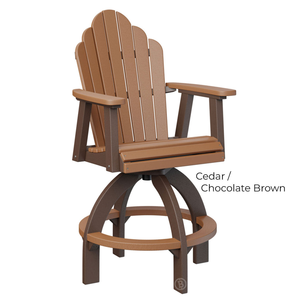 Berlin Gardens Cozi-Back Swivel Bar Chair