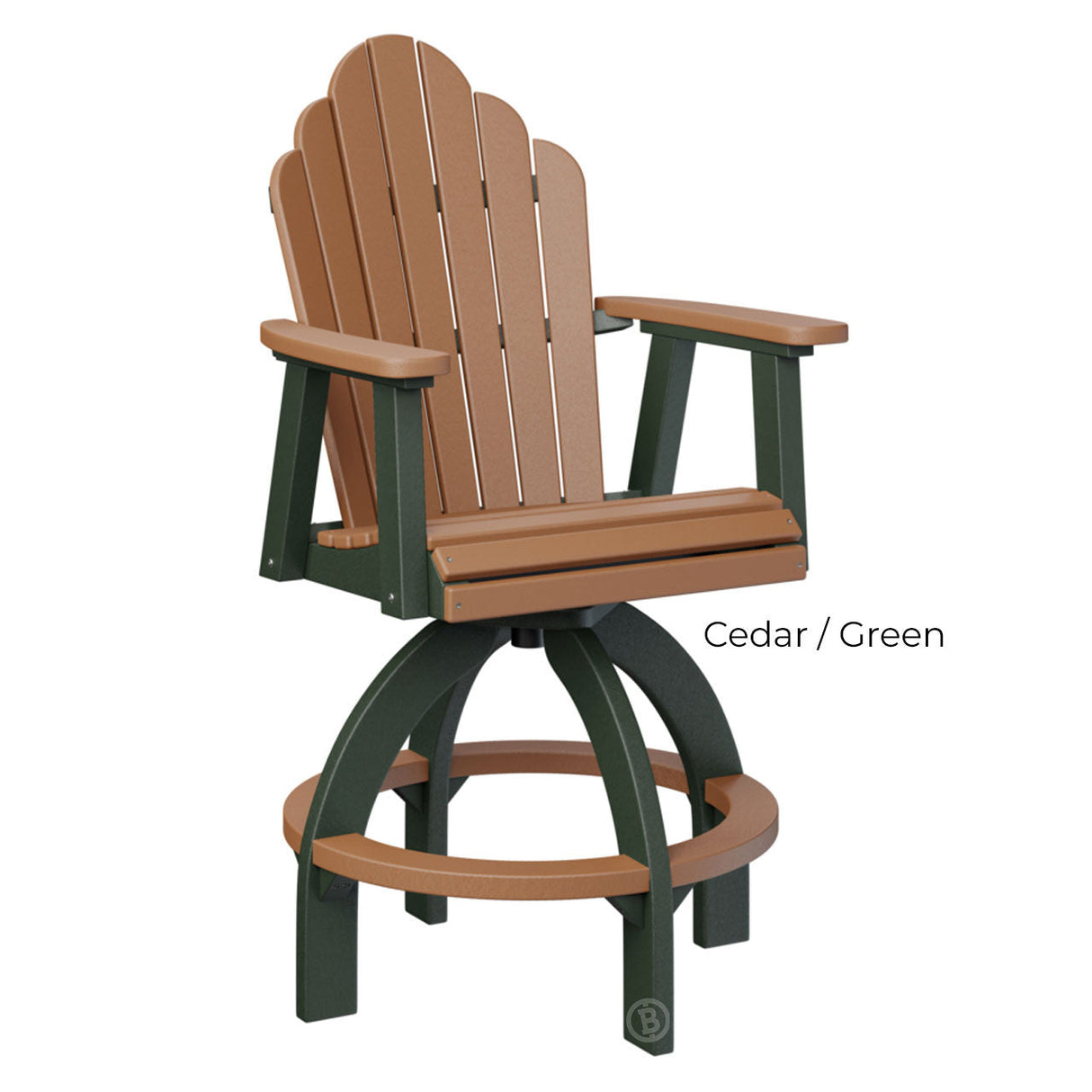 Berlin Gardens Cozi-Back Swivel Bar Chair
