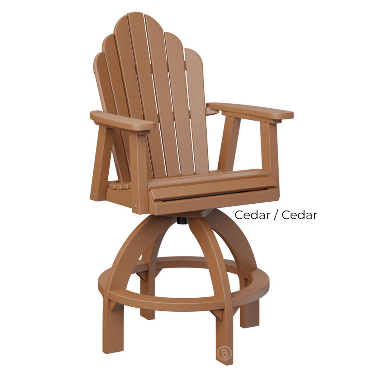 Berlin Gardens Cozi-Back Swivel Bar Chair
