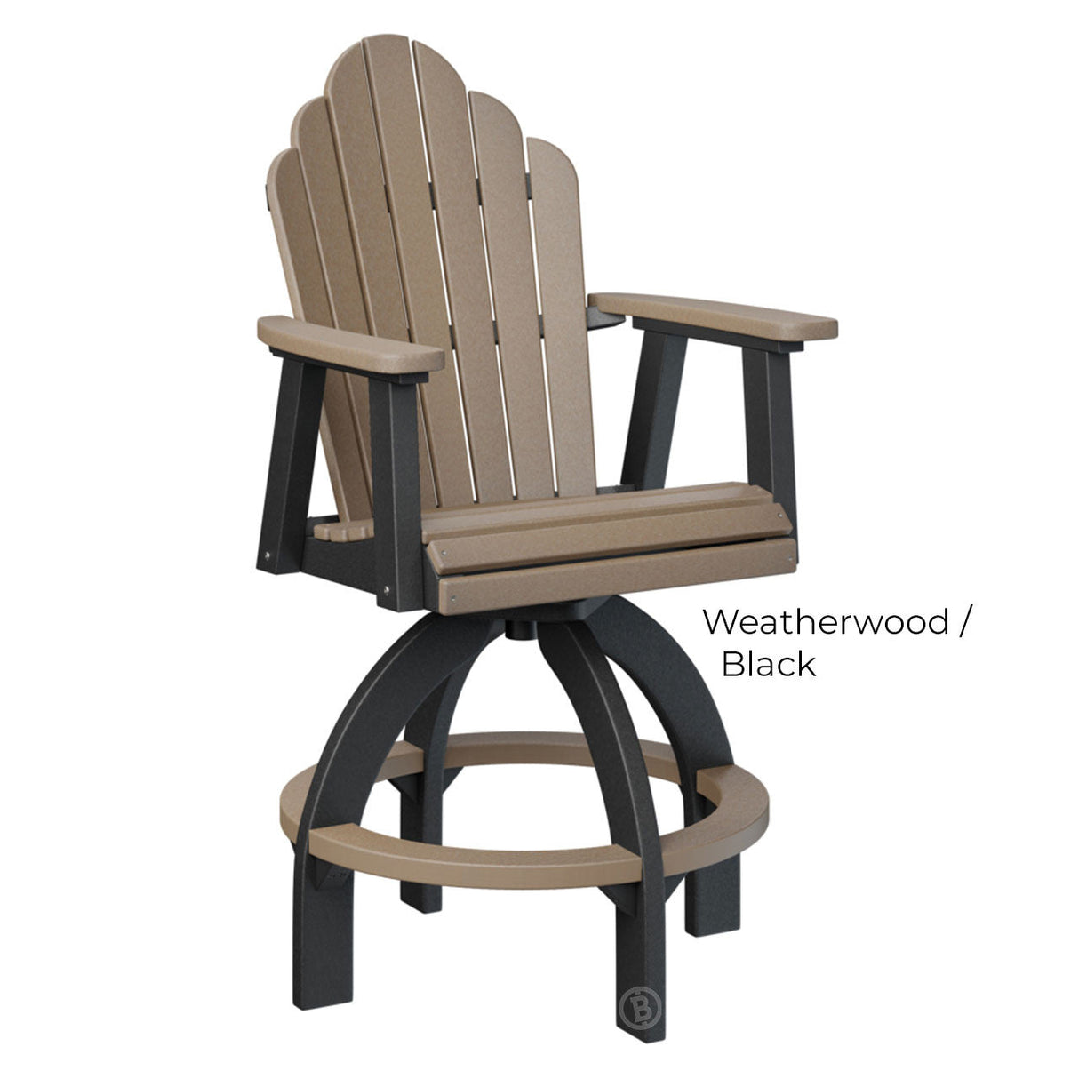 Berlin Gardens Cozi-Back Swivel Bar Chair