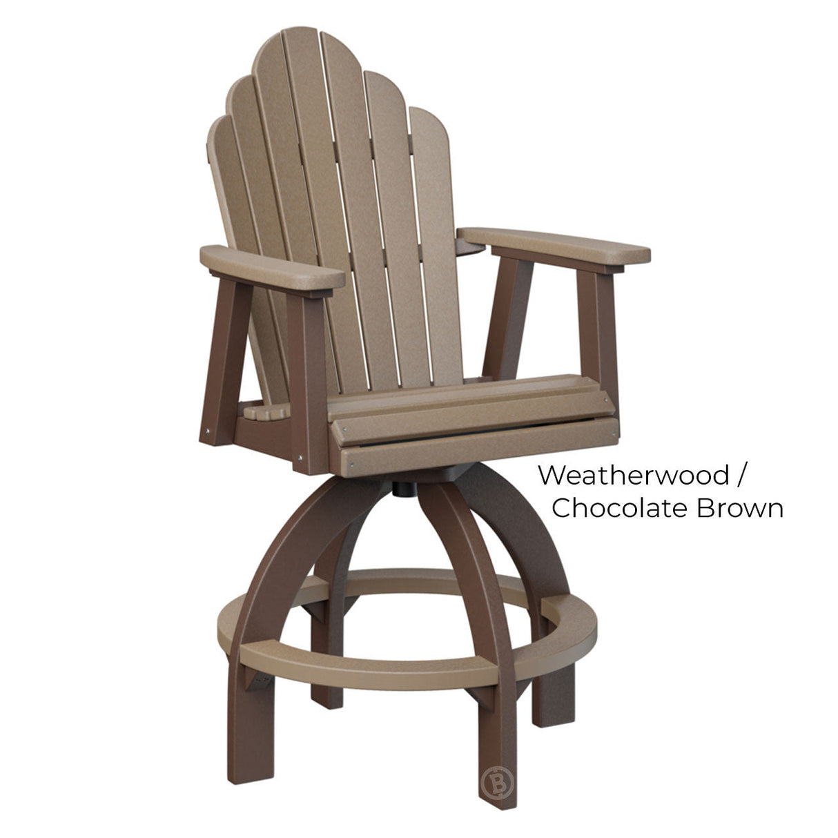 Berlin Gardens Cozi-Back Swivel Bar Chair