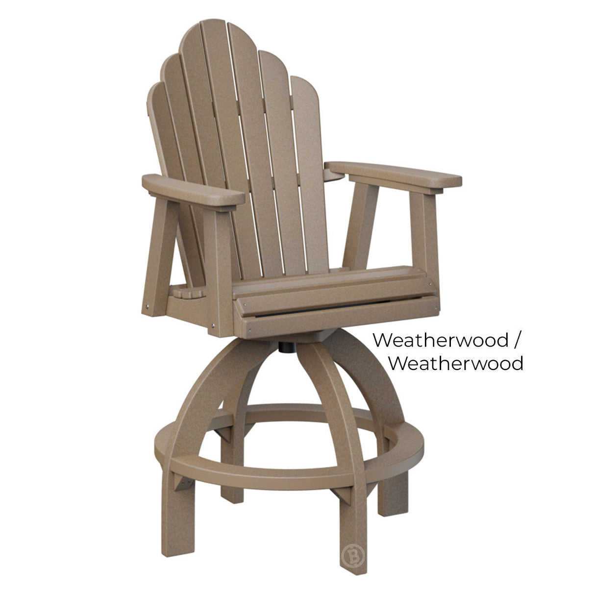 Berlin Gardens Cozi-Back Swivel Bar Chair