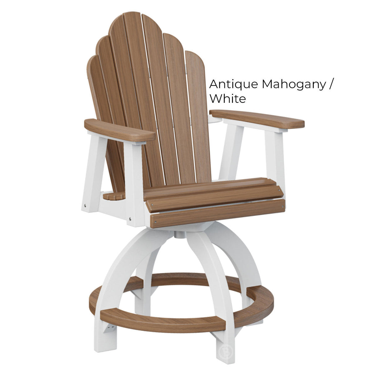 Berlin Gardens Cozi-Back Swivel Counter Chair