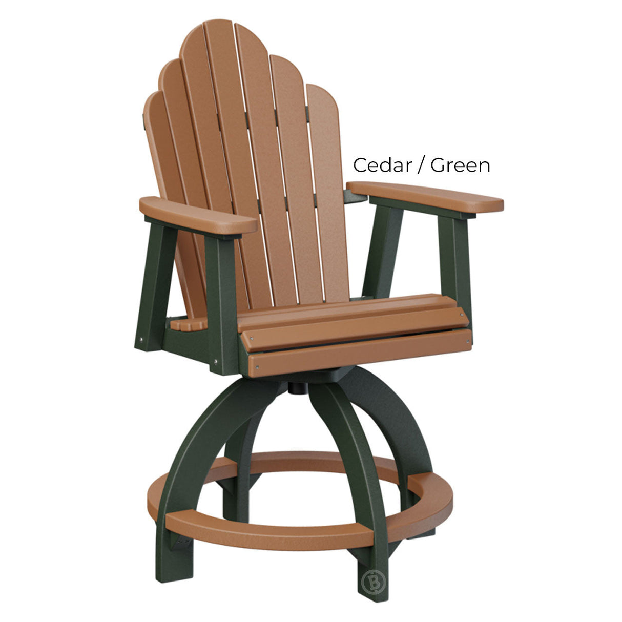 Berlin Gardens Cozi-Back Swivel Counter Chair