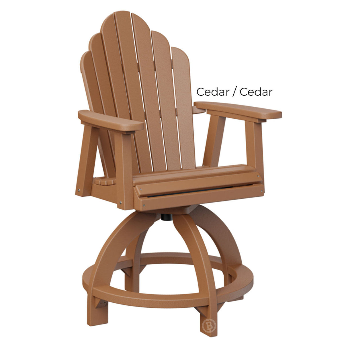 Berlin Gardens Cozi-Back Swivel Counter Chair