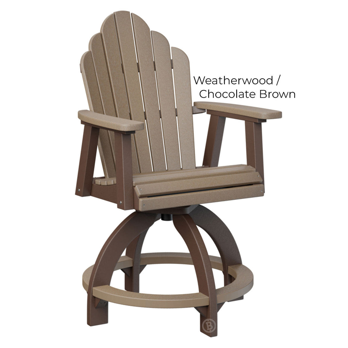 Berlin Gardens Cozi-Back Swivel Counter Chair