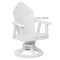 Berlin Gardens Cozi-Back Swivel Rocker Dining Chair