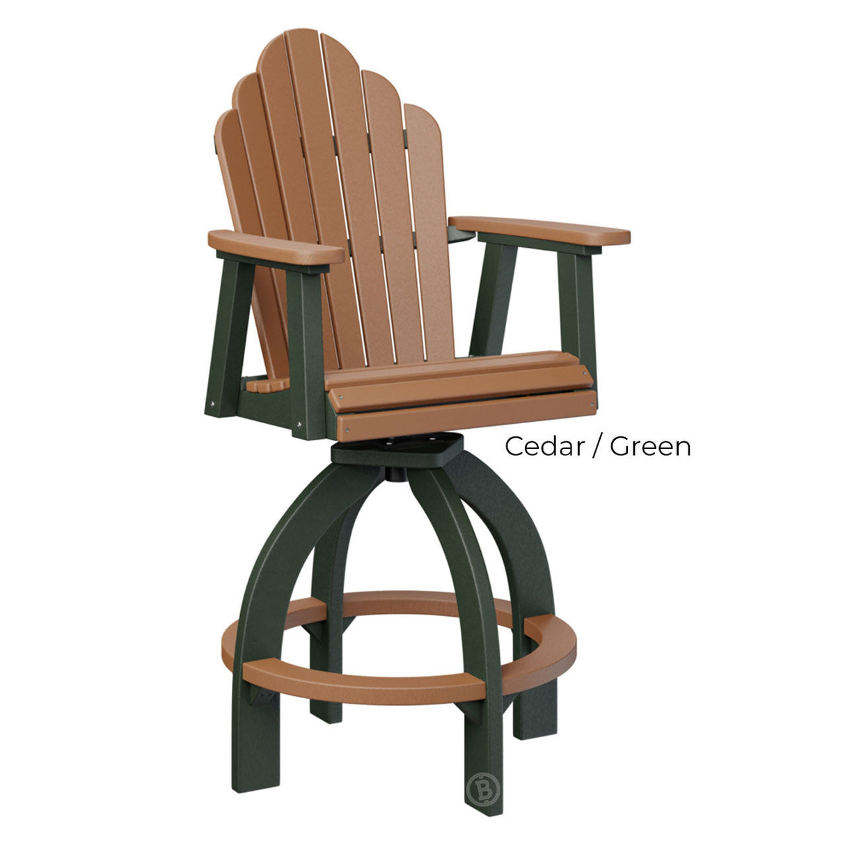 Berlin Gardens Cozi-Back Swivel 30" XT Bar Chair