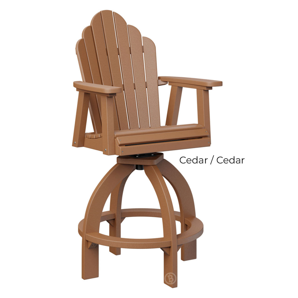 Berlin Gardens Cozi-Back Swivel 30" XT Bar Chair