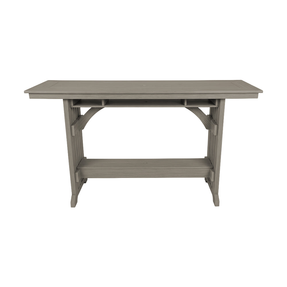 Beaver Dam Seabreak 72" Mission Rail Bar Table